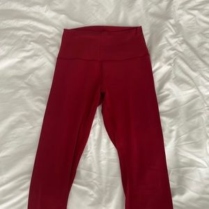Red Align 7/8 leggings